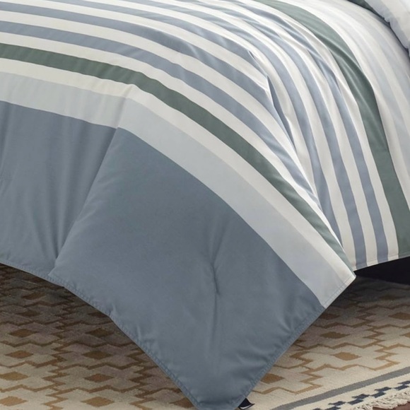 Nautica Lansier Cotton Grey Duvet Cover Set QUEEN - Picture 4 of 11